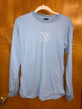 Light Blue Long-Sleeve OSU Graphic Tee